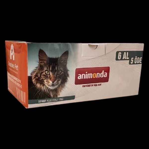 Animonda Vom Feinsten Kuzu Etli Yaşlı Kedi Konservesi 100gr (6 AL 5 ÖDE)