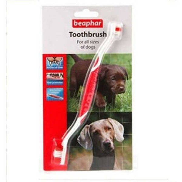 Beaphar İki Uçlu Köpek Diş Fırçası 22 cm
