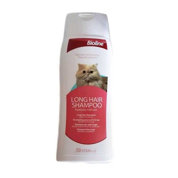 Bioline Uzun Tüylü Kediler İçin Şampuan 250 Ml