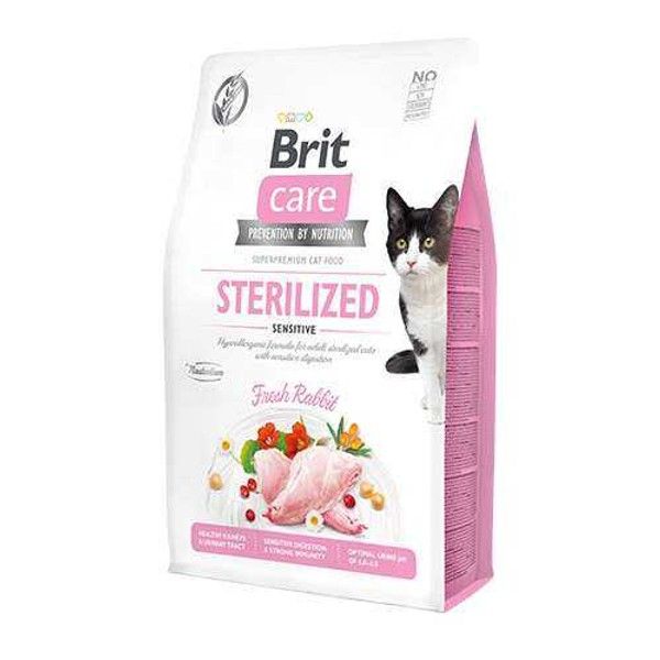 Brit Care Hipoalerjenik Sterilized Sensitive Tavşanlı Tahılsız Kısırlaştırımış Kedi Maması 2 Kg