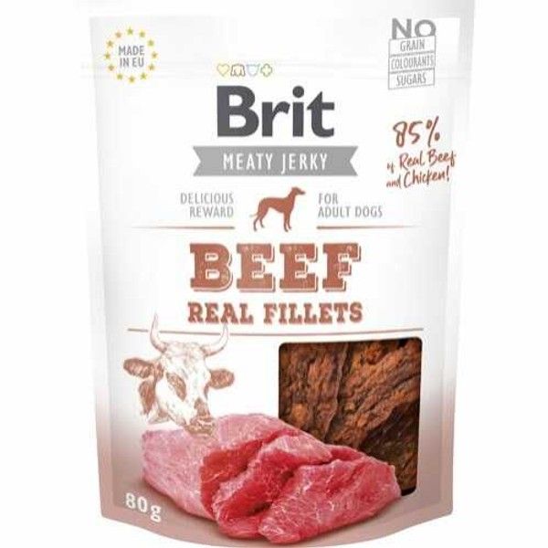 Brit Real Fillets Biftekli Fileto Köpek Ödül Maması 80 Gr
