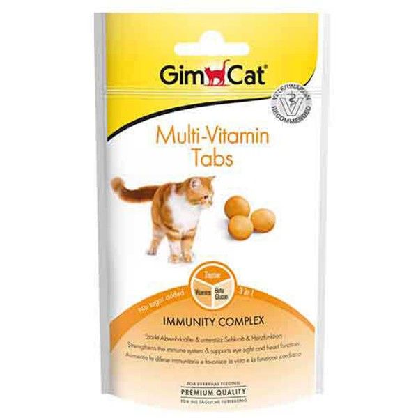 Gimcat Multi-Vitamin Tabs Kedi Ödül Tableti 40 Gr
