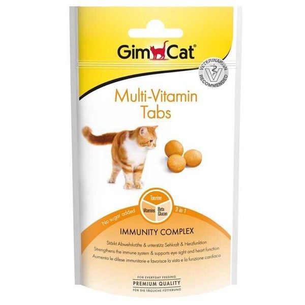 Gimcat Multi-Vitamin Tabs Kedi Ödül Tableti 40 Gr