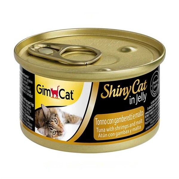 GimCat Shinycat Ton Balıklı ve Karidesli Malt Özlü Kedi Konservesi 70 gr