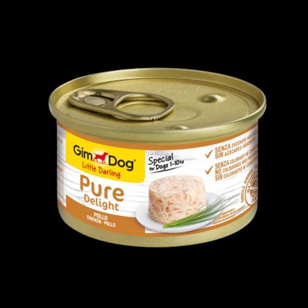 GimDog Pure Delight Jöle İçinde Parça Tavuklu Yetişkin Köpek Konservesi 85 Gr