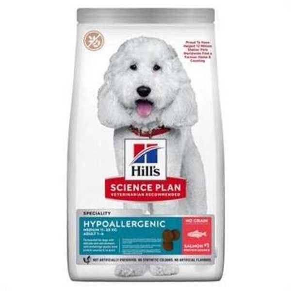 Hills Hypo-Allergenic Somonlu Orta IrkYetişkin Köpek Maması 12 Kg