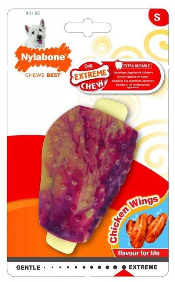 Nylabone Extreme Chew Chicken Wing Tavuk Kanadı Aromalı Köpek Çiğneme Oyuncağı