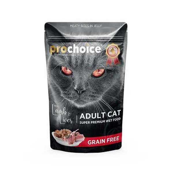 Prochoice Tahılsız Kuzu ve Ciğerli Yetişkin Kedi Konservesi 85 Gr