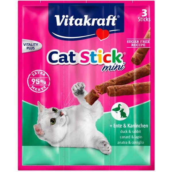 Vitakraft Cat Stick Tavşanlı ve Ördekli Kedi Ödülü 3x18 Gr